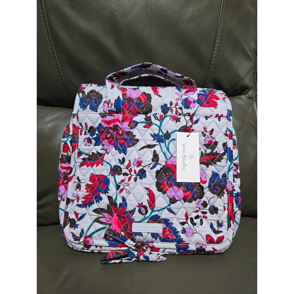 Vera Bradley Grand Hanging Organizer Vineyard Floral Quilted Cotton NWT